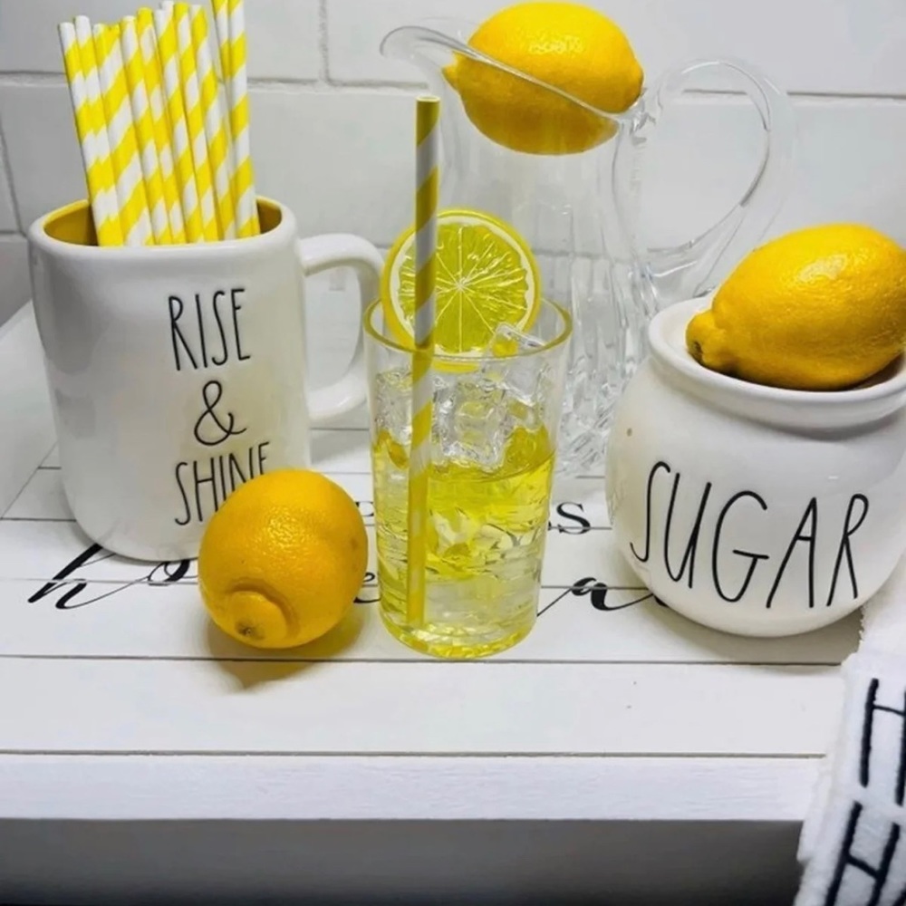 Acrylic faux glass of lemonade
